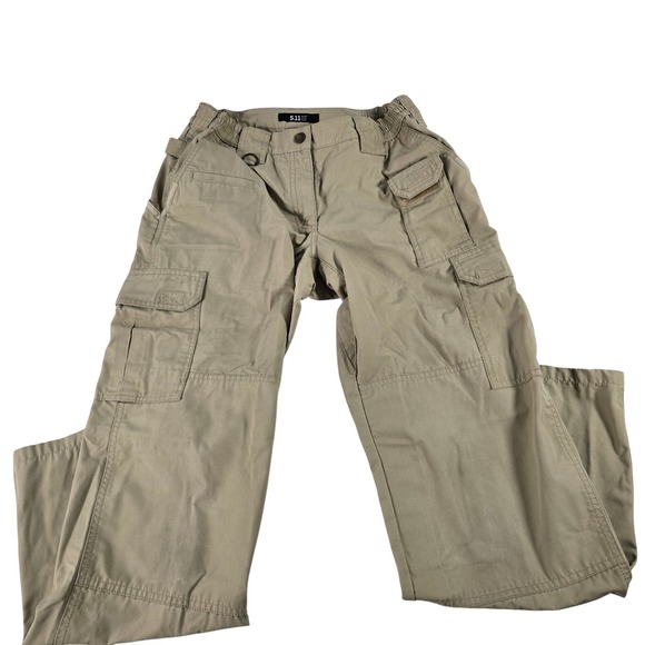 5.11 Tactical Pants - 5.11 Tactical Womens Khaki Tan Ripstop Cargo Pants Size 8 Regular Utility Work